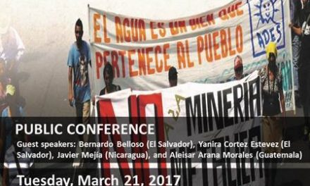 Canada Public Speaking Tour: The human rights costs of Canadian extractive industries in Central America