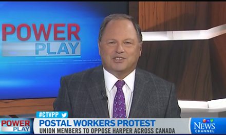 Postal Workers Protest Harper