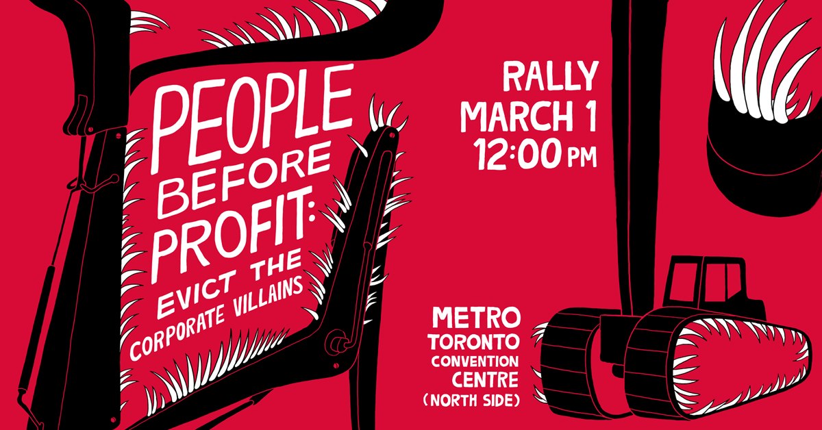 People Before Profit: Evict the Corporate Villains!