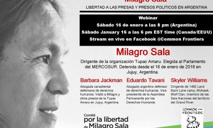 Las elites Argentinas persiguen a Milagro Sala