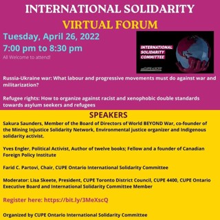 International Solidarity Virtual Forum