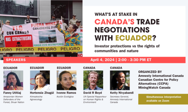 Webinar | What’s at stake in Canada’s trade negotiations with Ecuador?